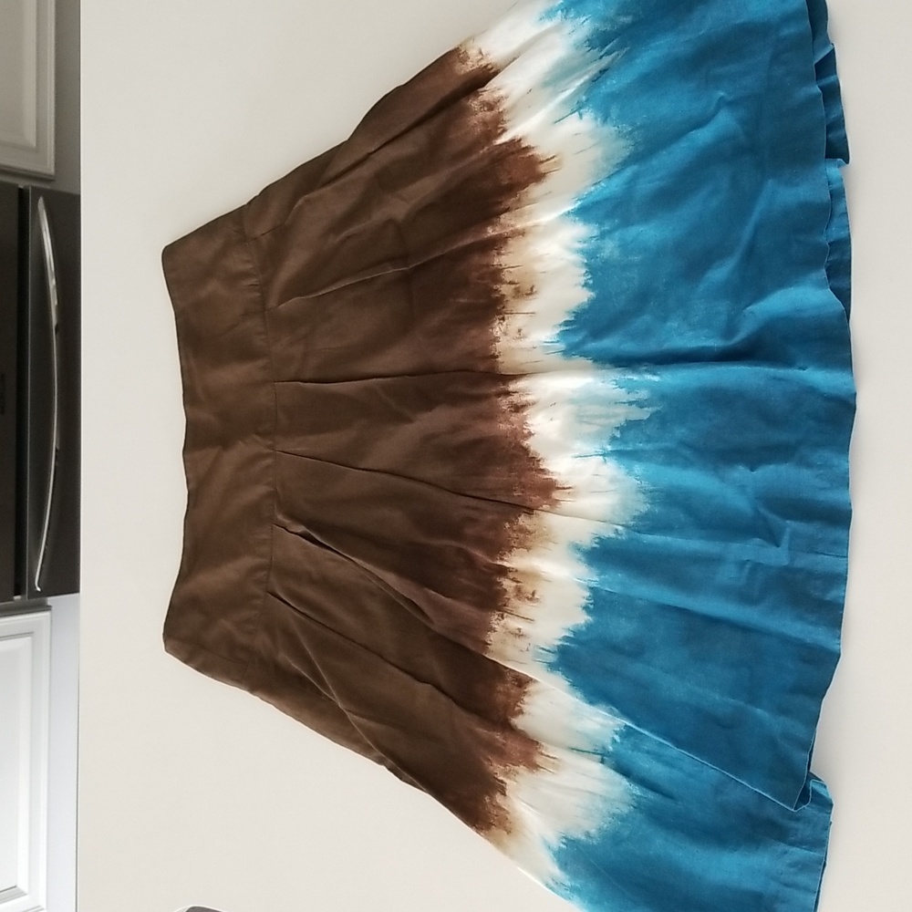 Pleated multi colour skirt